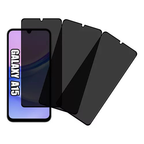 Kit 3UN Película 3D Privacidade para Samsung Galaxy A15