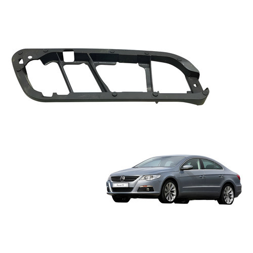 Moldura Maçaneta Interna Traseira Direita Vw Passat Cc 2011 Preto Traseira