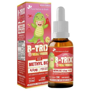 B-Trix Kids Methyl B12 Morango Solução 20ml - Flora Nativa em Oferta na Shopee