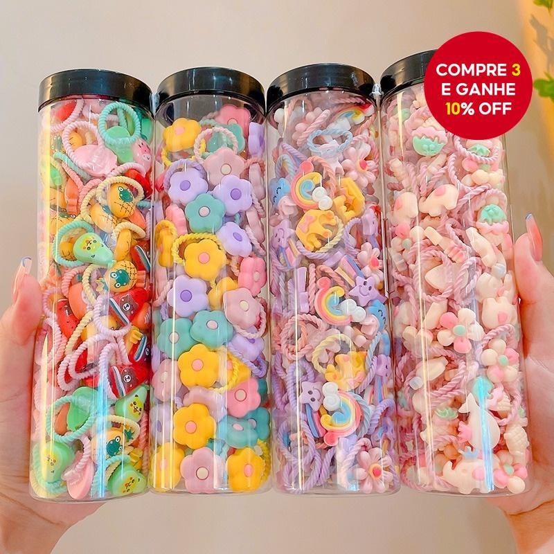 Conjunto De Laços De Cabelo Coloridos Para Bebês , 30 Peças , Elásticos Macios Meninas Pequenas , Acessórios
