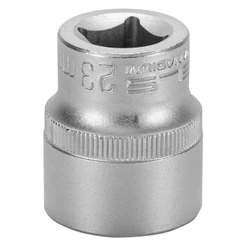 SOQUETE SEXTAVADO ENCAIXE 1/2POL., CRV 23MM, 1PC // STELS