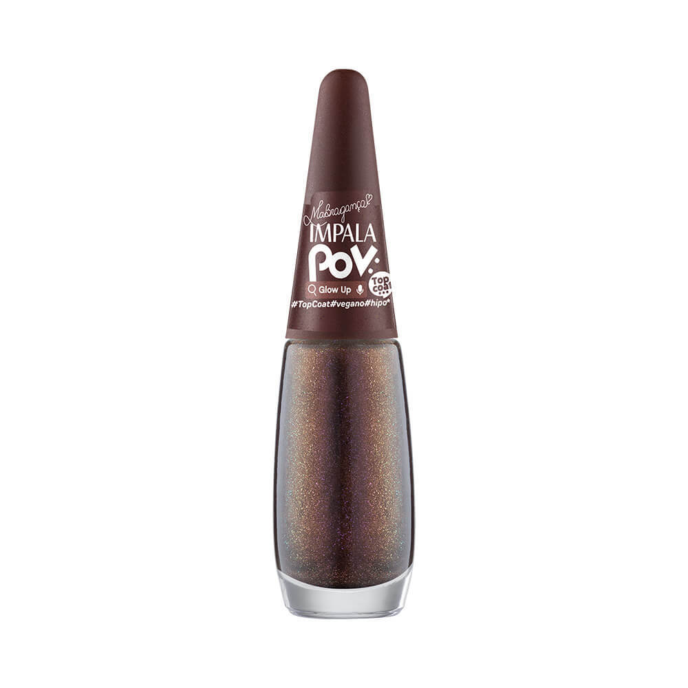 Top Coat Impala Marcella POV Glow Up em Oferta na Shopee
