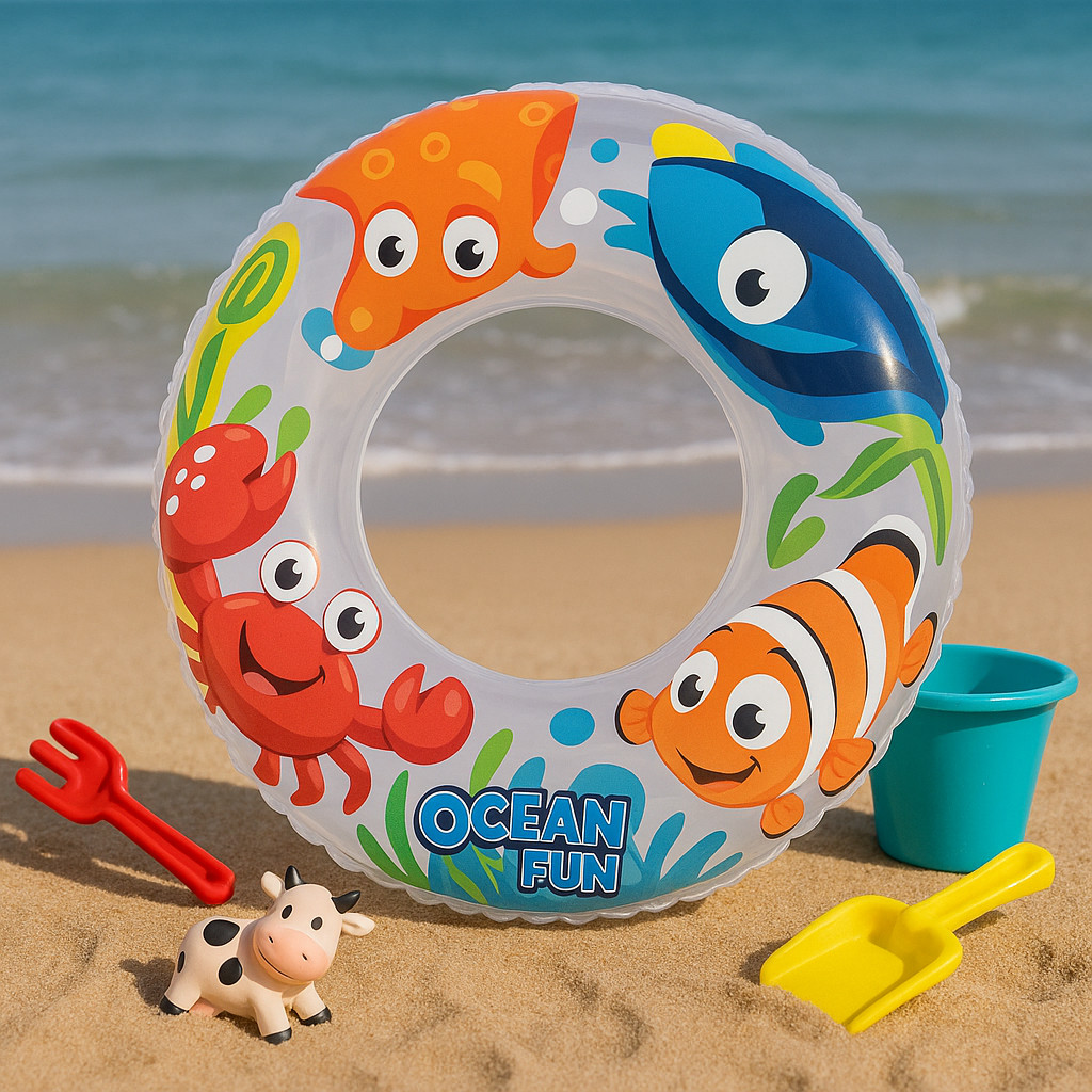 Boia Redonda Inflável Para Criança 50cm Piscina Diversão Lazer