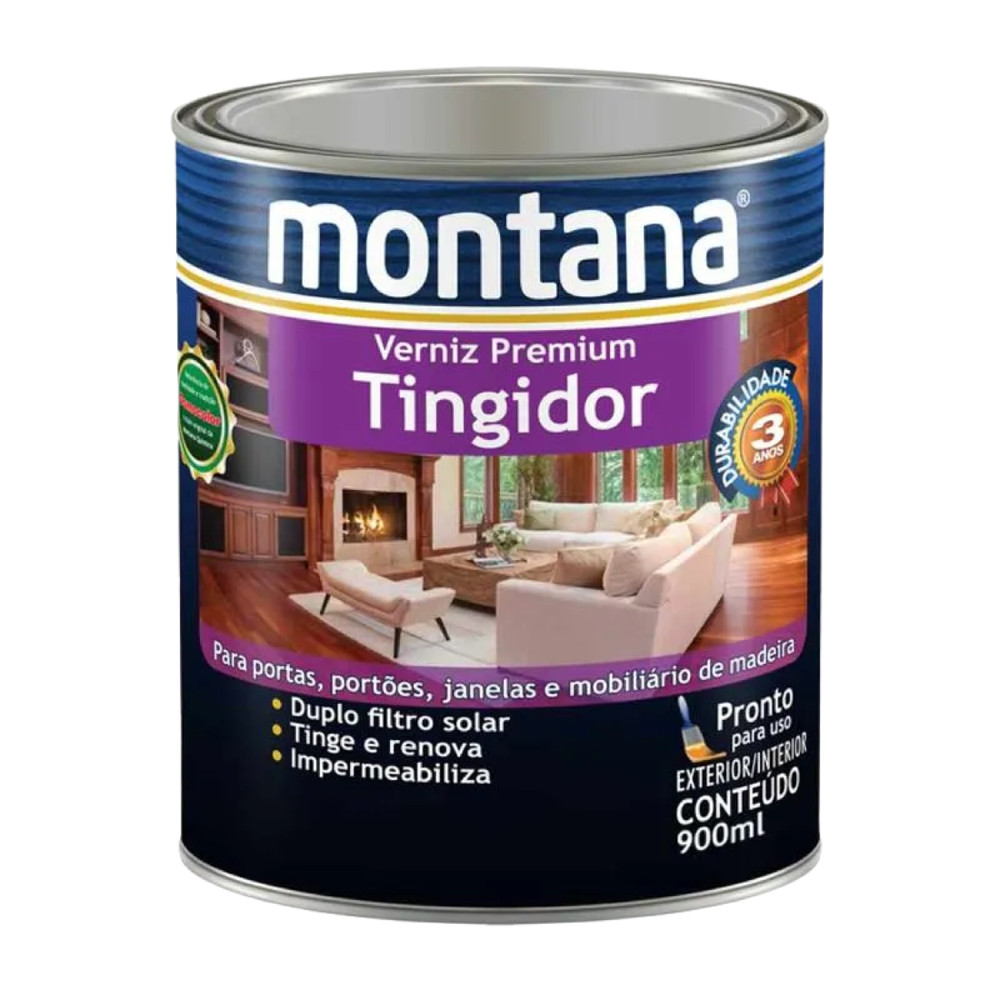 Verniz Tingidor Mogno Brilho 0,9L Montana
