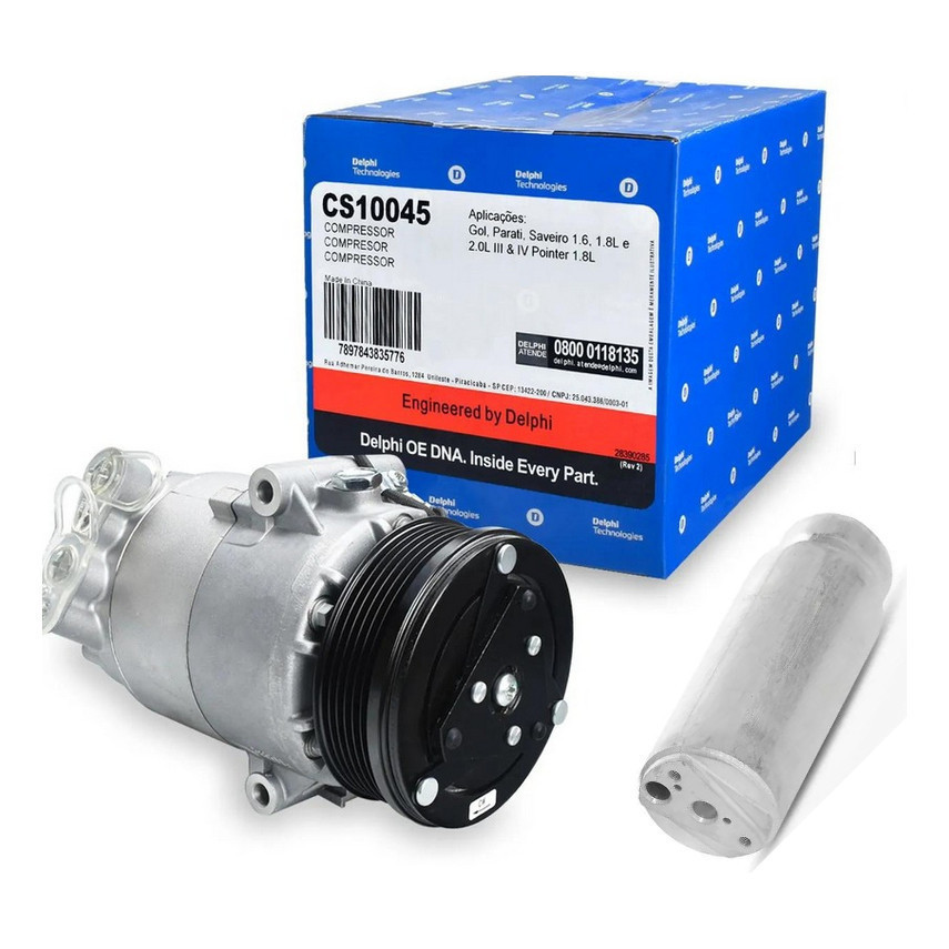 Compressor De Ar Gol / Parati / Saveiro G3 G4 Delphi+ Filtro novo NF nv