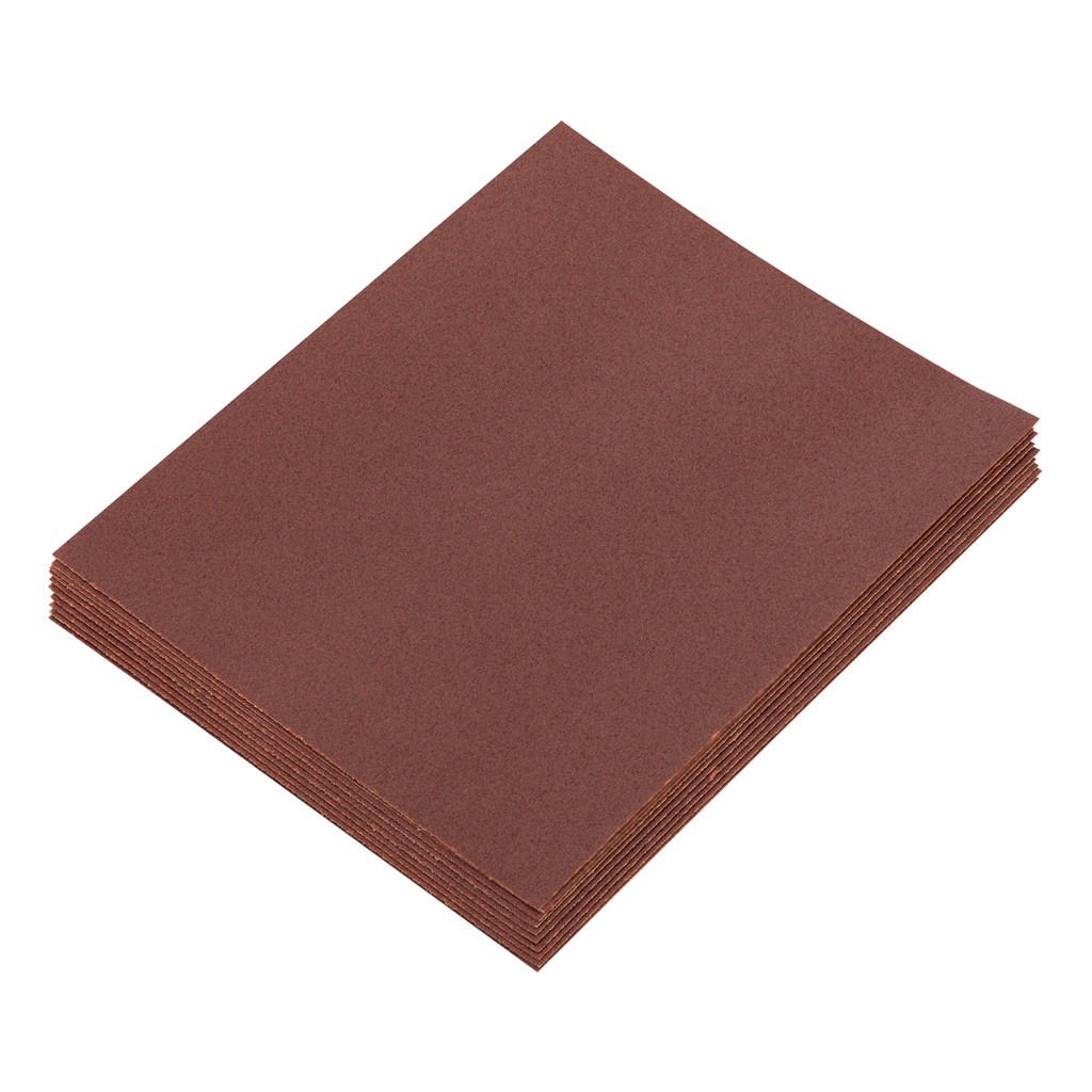 FOLHA DE LIXA, COSTADO DE PAPEL, GRAO 80, 230 X 280MM, 10PCS // MTX
