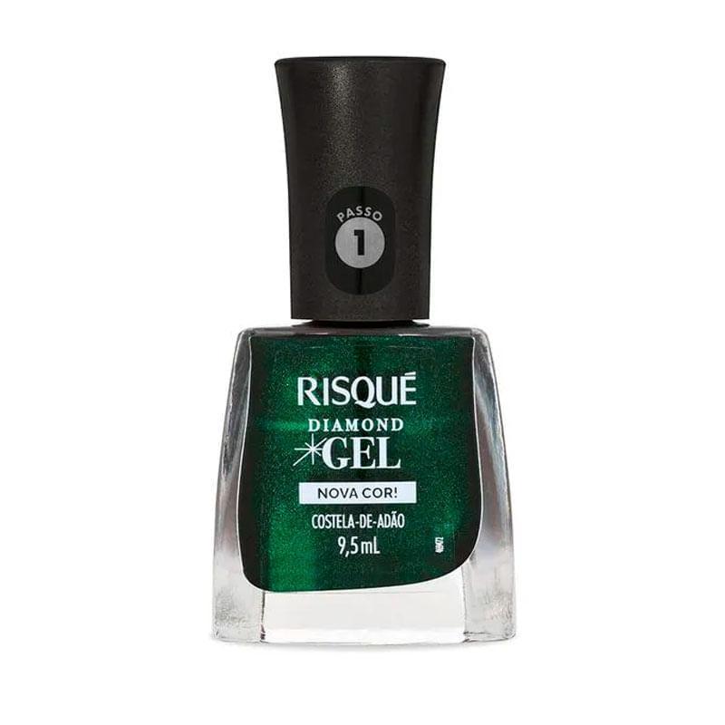 Esmalte Risqué Diamond Gel Nova Cor! Costela-de-Adão 9,5ml em Oferta na Shopee