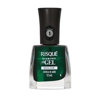Esmalte Risqué Diamond Gel Nova Cor! Costela-de-Adão 9,5ml em Oferta na Shopee