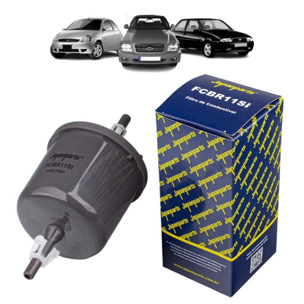 Filtro Combustível Chery Face/ Chevrolet Astra, Blazer, S10, Vectra, Zafira/ Ford Courier, Escort, Fiesta, Ka, Mondeo