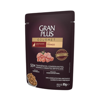 Ração Úmida Sachê GranPlus Gourmet Gatos Filhotes Frango 85gr em Oferta na Shopee