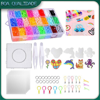 KIT 7300 Mini Hama Beads Conjunto 5mm Brinquedos Artesanais