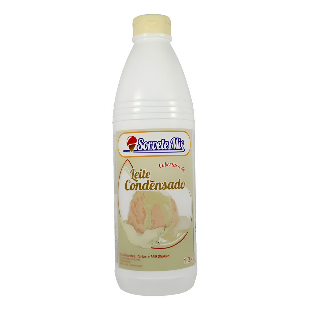 Cobertura Sorvete Leite Condensado Sorvete Mix 1,3kg