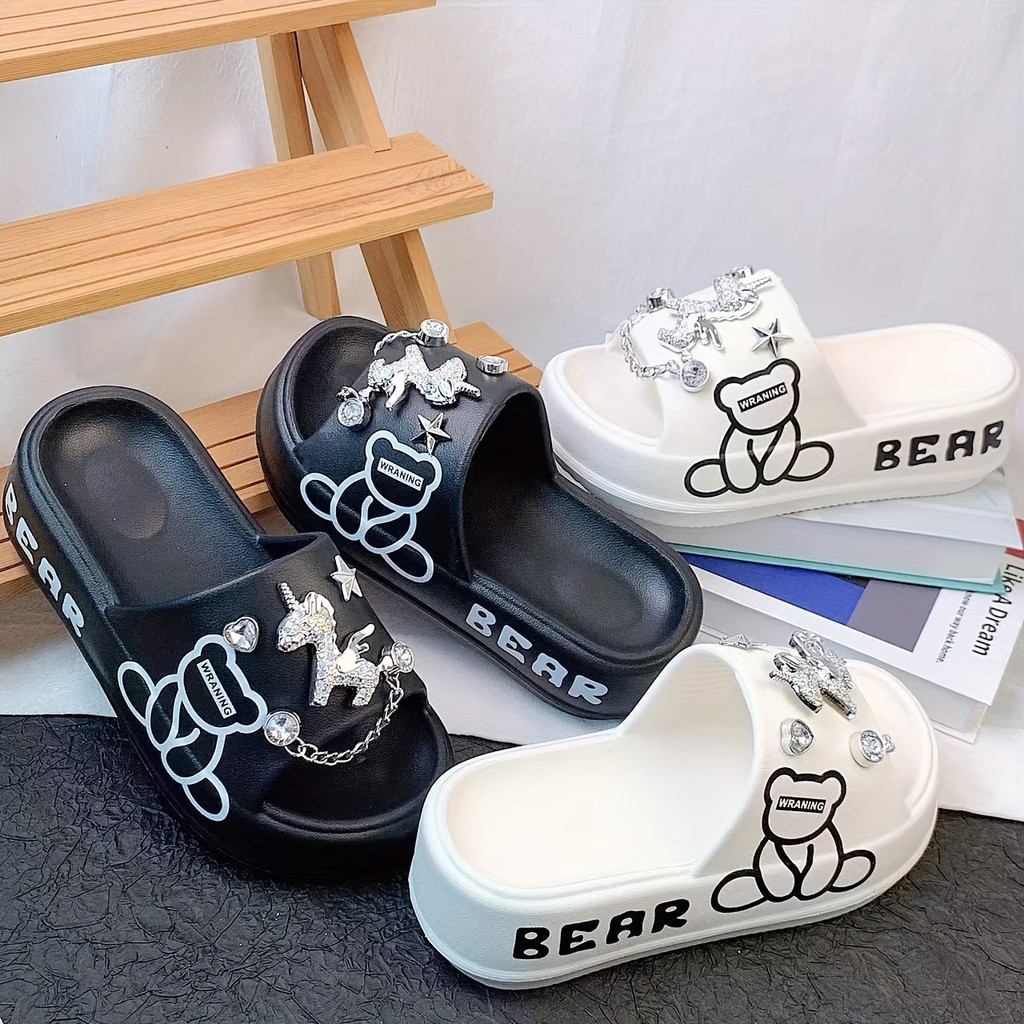 Chinelos femininos da moda - confortáveis, duráveis, adequados para praia, festas e uso diário em Oferta na Shopee