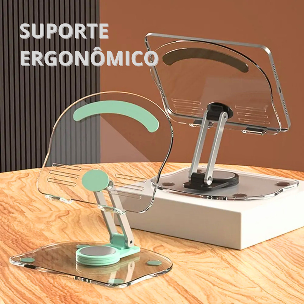 Imagem Suporte Ergonômico Para Tablets/Celulares/Notebooks Resistente e Prático Para o Seu Trabalho