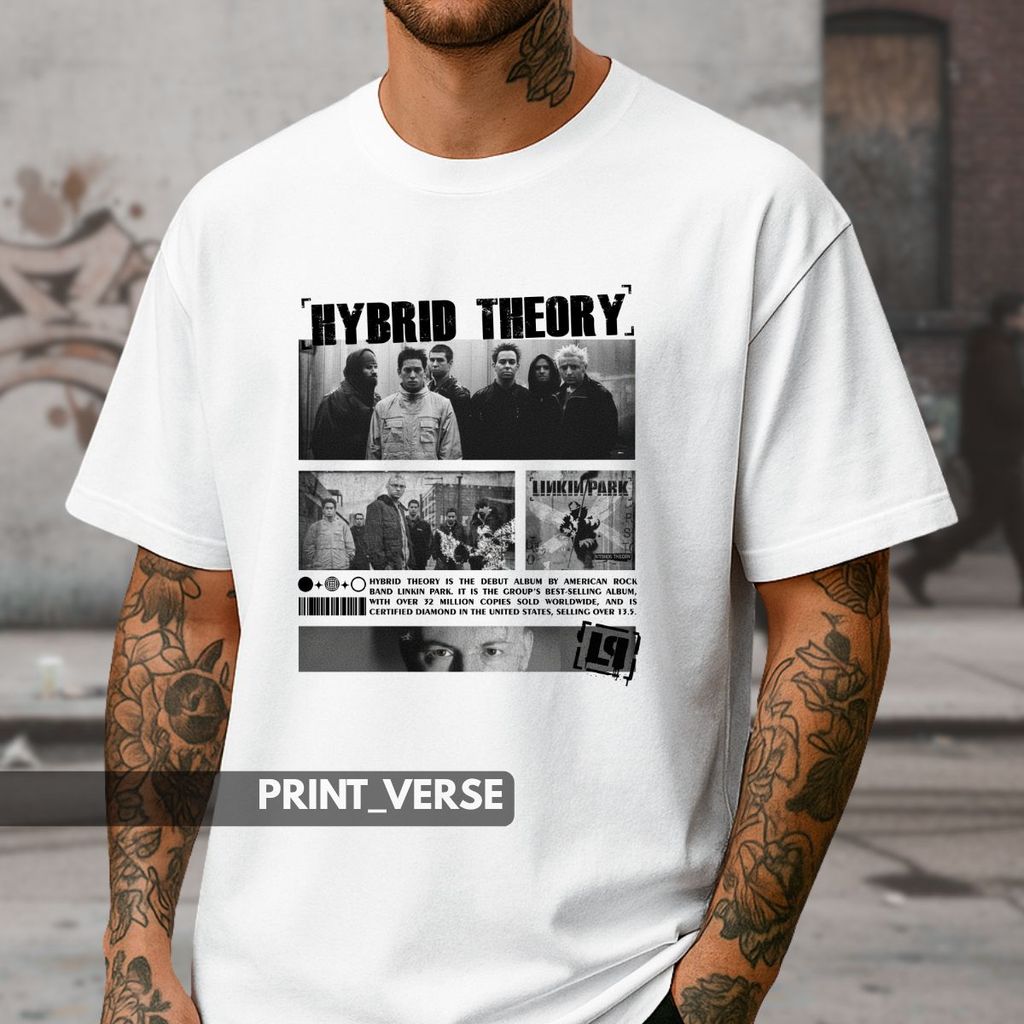 Camiseta Unissex Linkin Park Vintage Banda Rock Album Hybrid Theory In The End