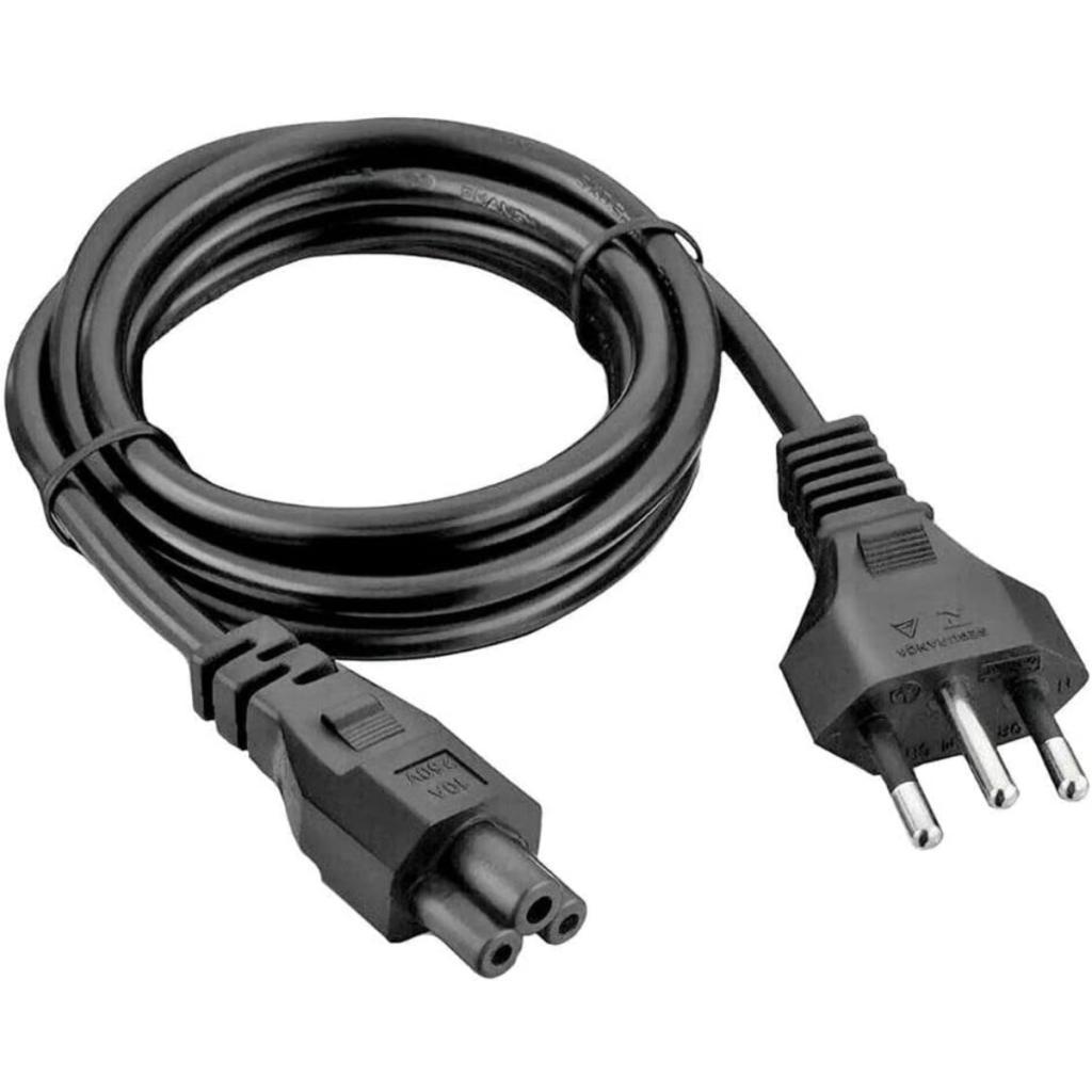 Cabo de Força Tripolar 1.8m Padrão Mickey Para Fonte Notebook