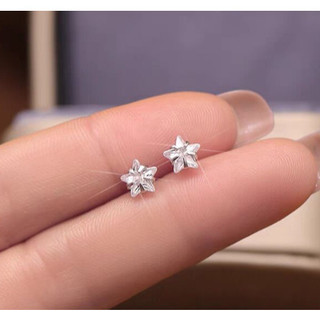 Kit 6/12/24 Unidades Piercing Estrela Com Pedra Zircônia em Aço Inox Para Tragus Helix Cartilagem