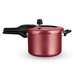 Panela de Pressão MTA Superior Antiaderente Com Visor 4,5L Fechamento Externo Cereja