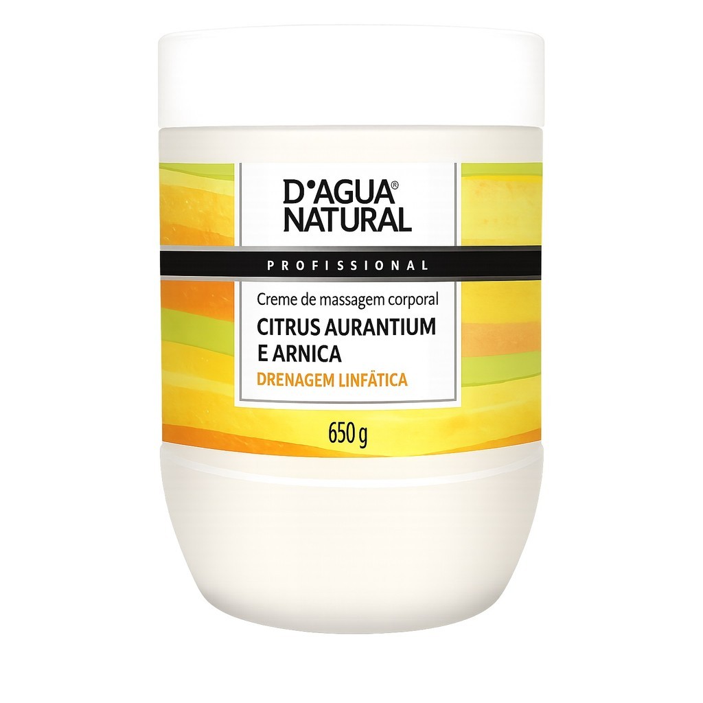 Creme Drenagem Linfática D’Água Natural Citrus Arnica 650g em Oferta na Shopee