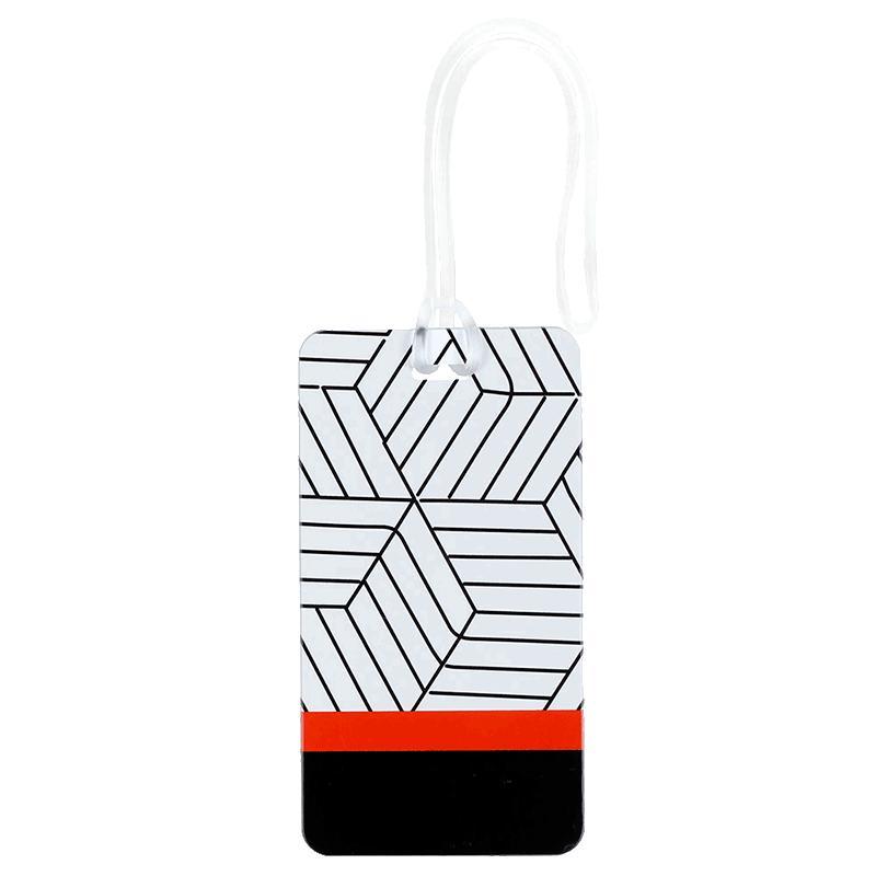 Identificador de Bagagem Preto com Branco