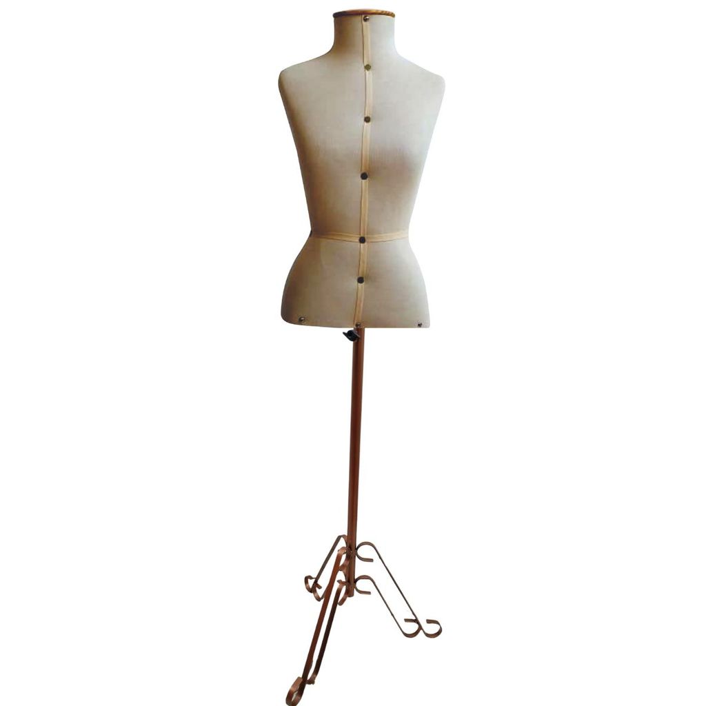1 Manequim Busto Feminino Vitrine Com Pedestal ornado duplo Rosê