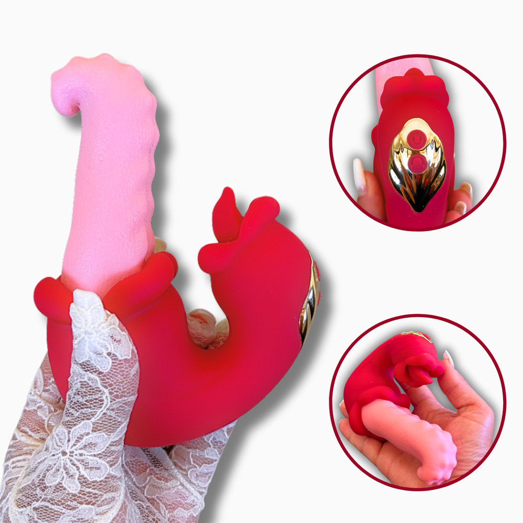 Vibrador Massageador Feminino Oral Língua Ponto G Clitóris em Oferta na Shopee