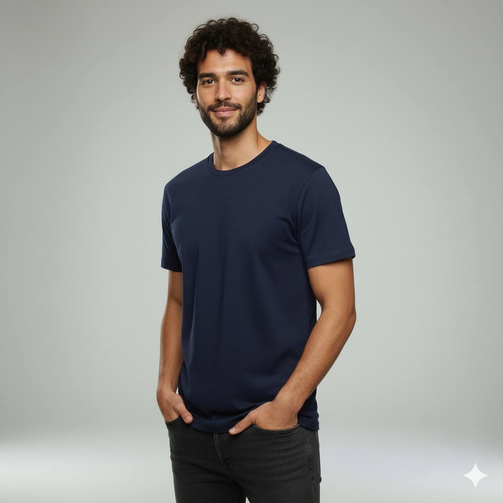 Kit 6 Camisetas Básicas Masculina 100% Algodão Premium Casual Lisa