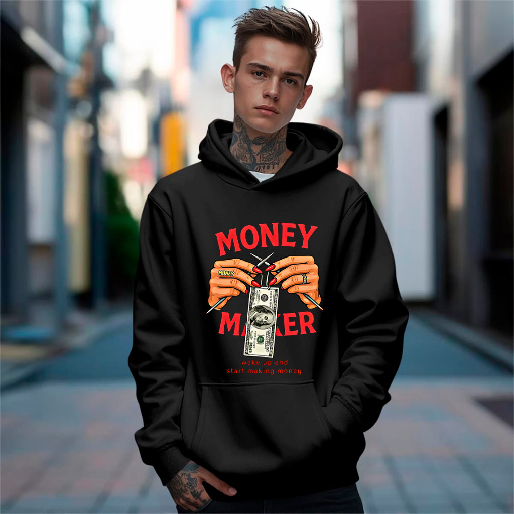 Blusa Moletom Money Acorde E Comece A Ganhar Dinheiro