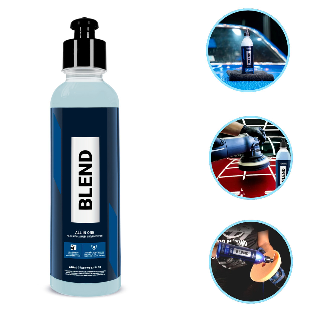 Blend All In One 240ml 2.0 Polidor Corte Refino Lustro Carnaúba Etapa Única Vonixx Sio2 em Oferta na Shopee