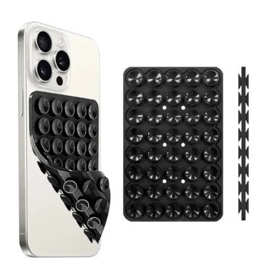 Suporte De Silicone Com Ventosa Para Celular Duplas Ventosas em Oferta na Shopee