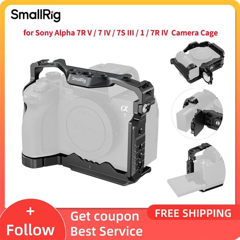 Gaiola De Câmera SmallRig 5583 Para Sony Alpha 7R V/7 IV/7S III/1/7R Slot AirTag