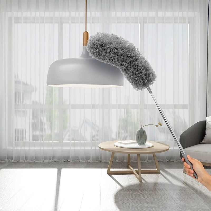 Espanador 280 Centímetros Ajustável Telescópica Dobra Duster Telhado Teia Teto Cama Mesa Escova De Limpeza De Poeira