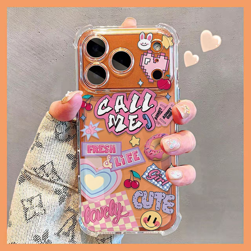 Capa para celular Rosquinha adequada para iPhone 17 16 11 12 13 14 15 Pro Max Plus XR X XS TPU Capa Macia