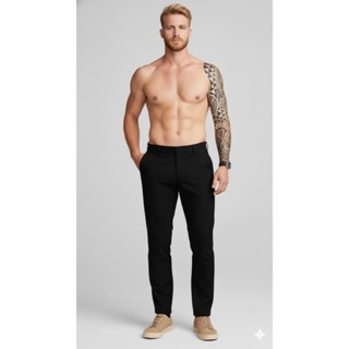 Calça Masculina Slim Alfaiataria Poliamida Elastano Premium Importada em Oferta na Shopee