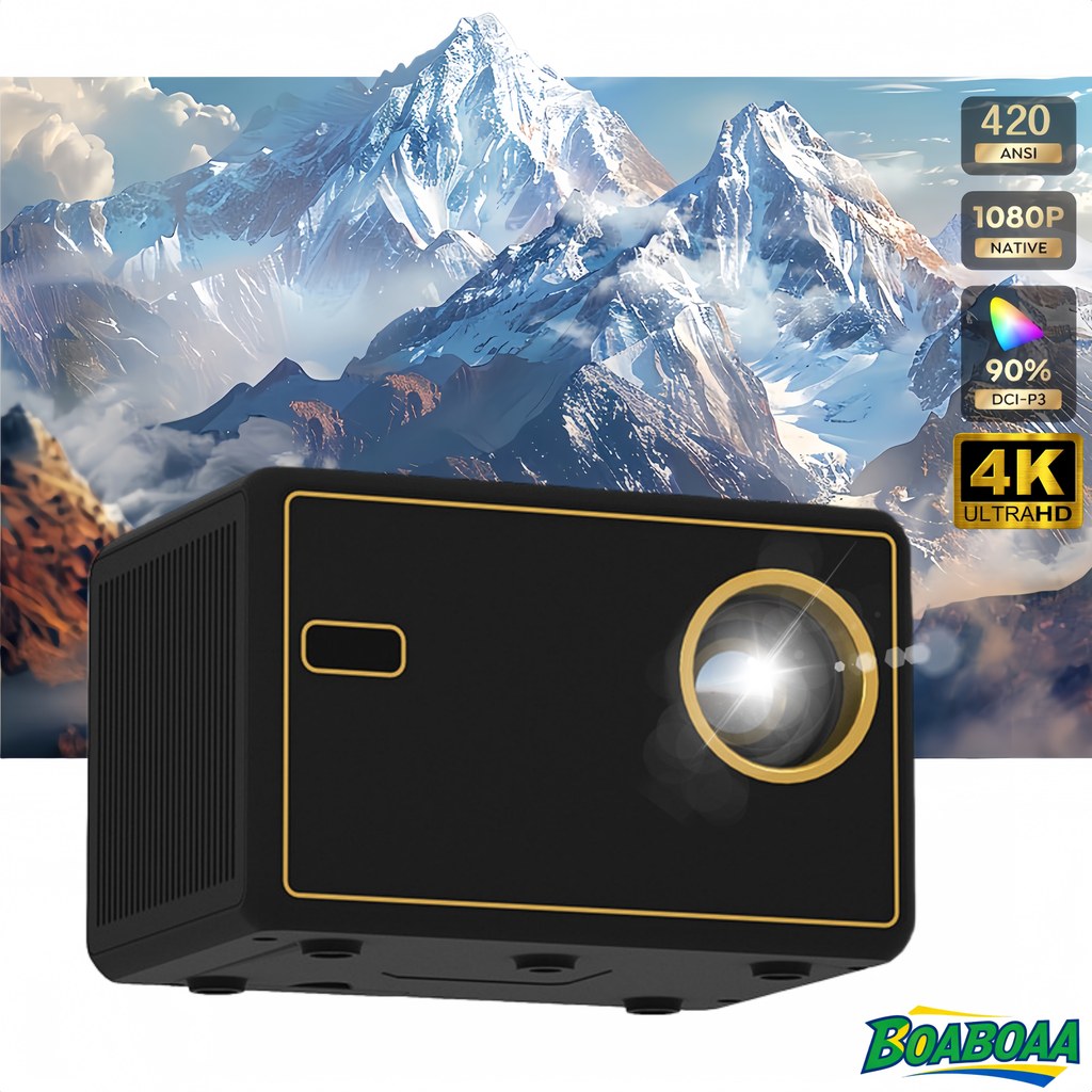 Projetor Ultra HD, TV a laser doméstica, quarto, sala de estar, home theater, espelhamento de tela do celular