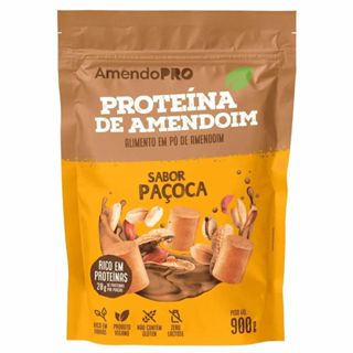 Proteina de Amendoim - 900g Refil Paçoca - AmendoPro em Oferta na Shopee