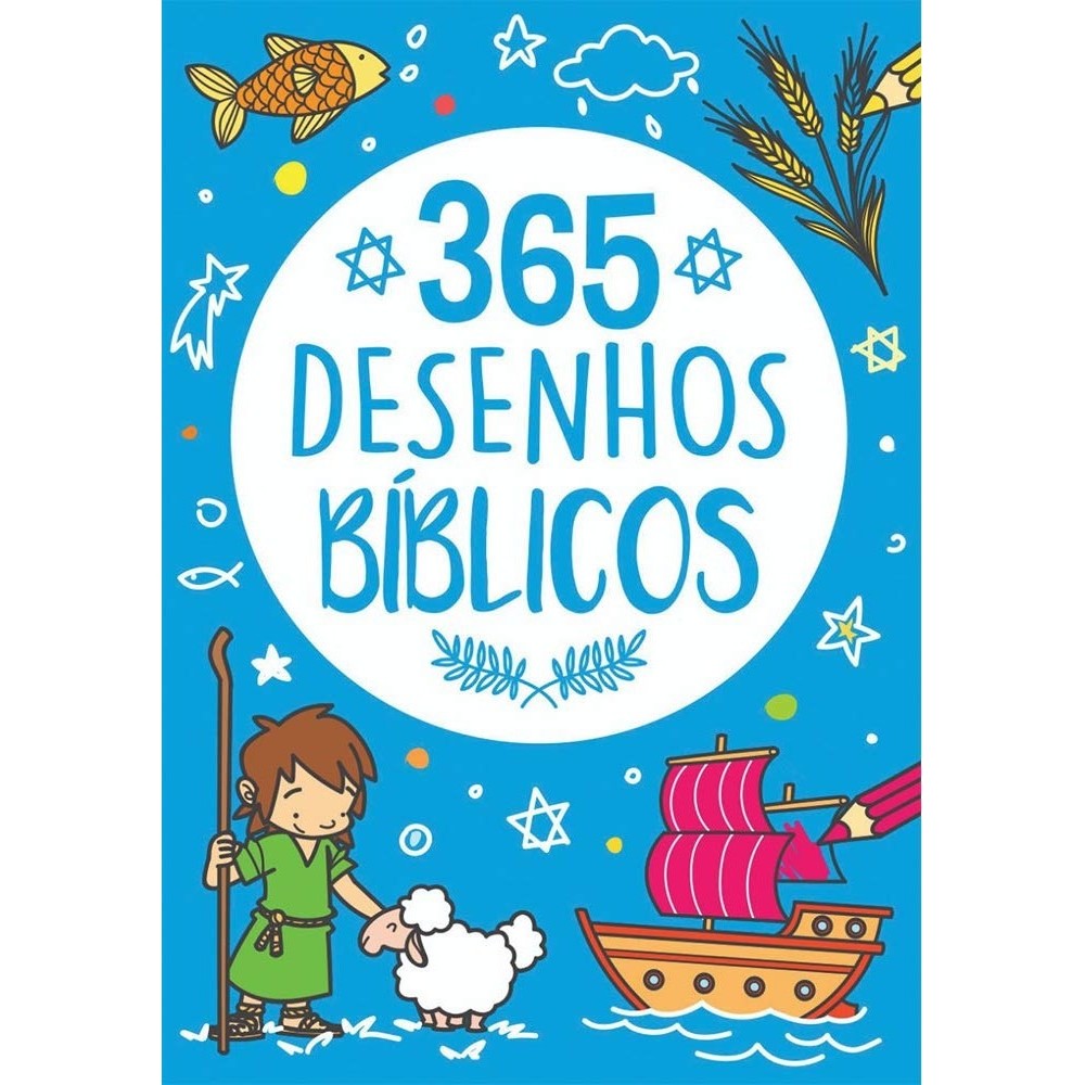 KIT COM 4 LIVROS 365 Desenhos Bíblicos em Oferta na Shopee
