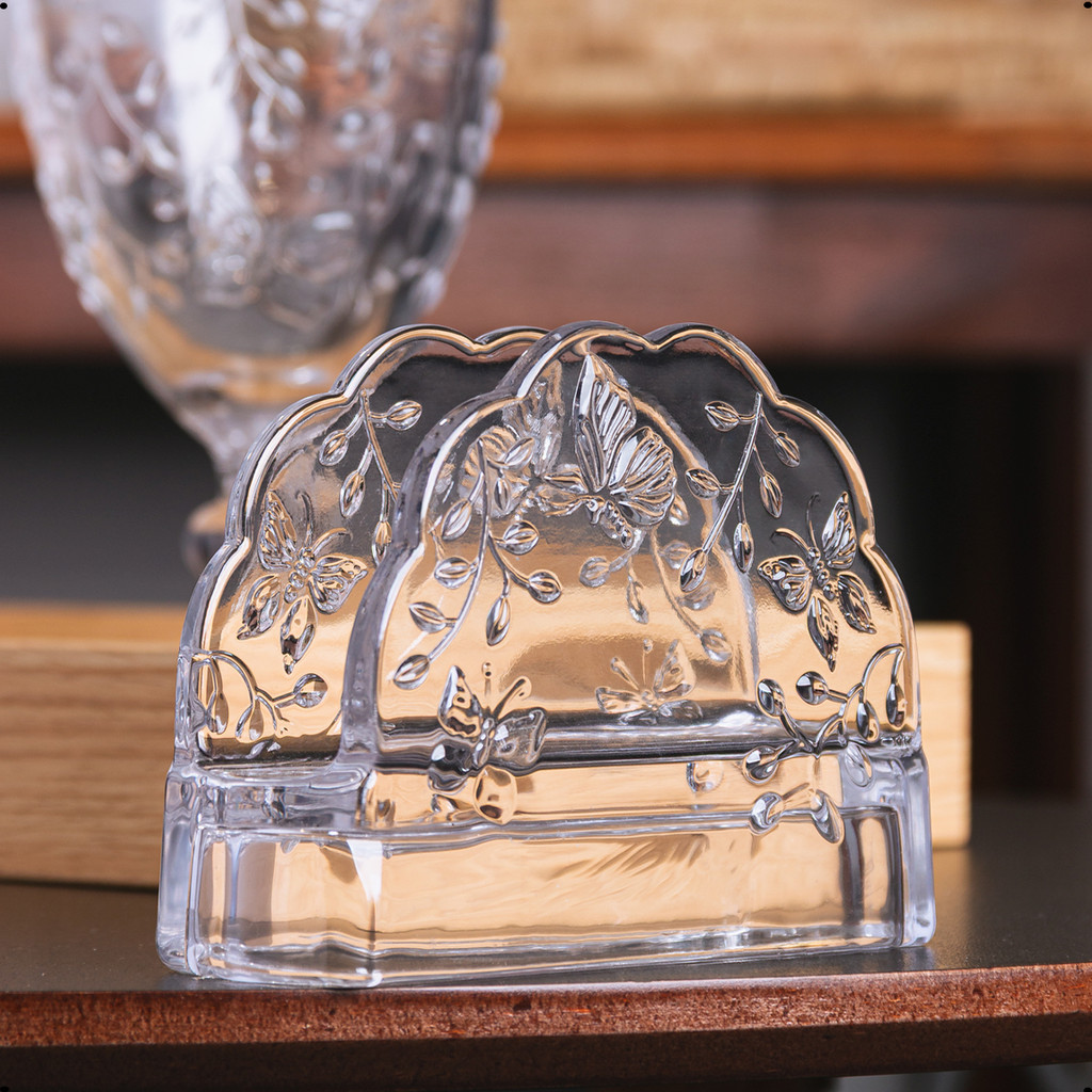 Porta Guardanapo Vidro Cristal New Butterfly Lyor Wolff em Oferta na Shopee