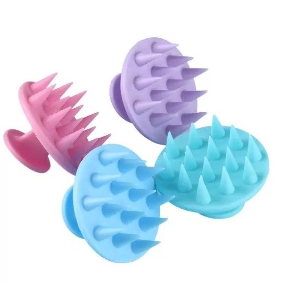 Escova de Cabelo Massageadora Limpeza Couro Cabeludo Envio Cores Sortidas 1 unid