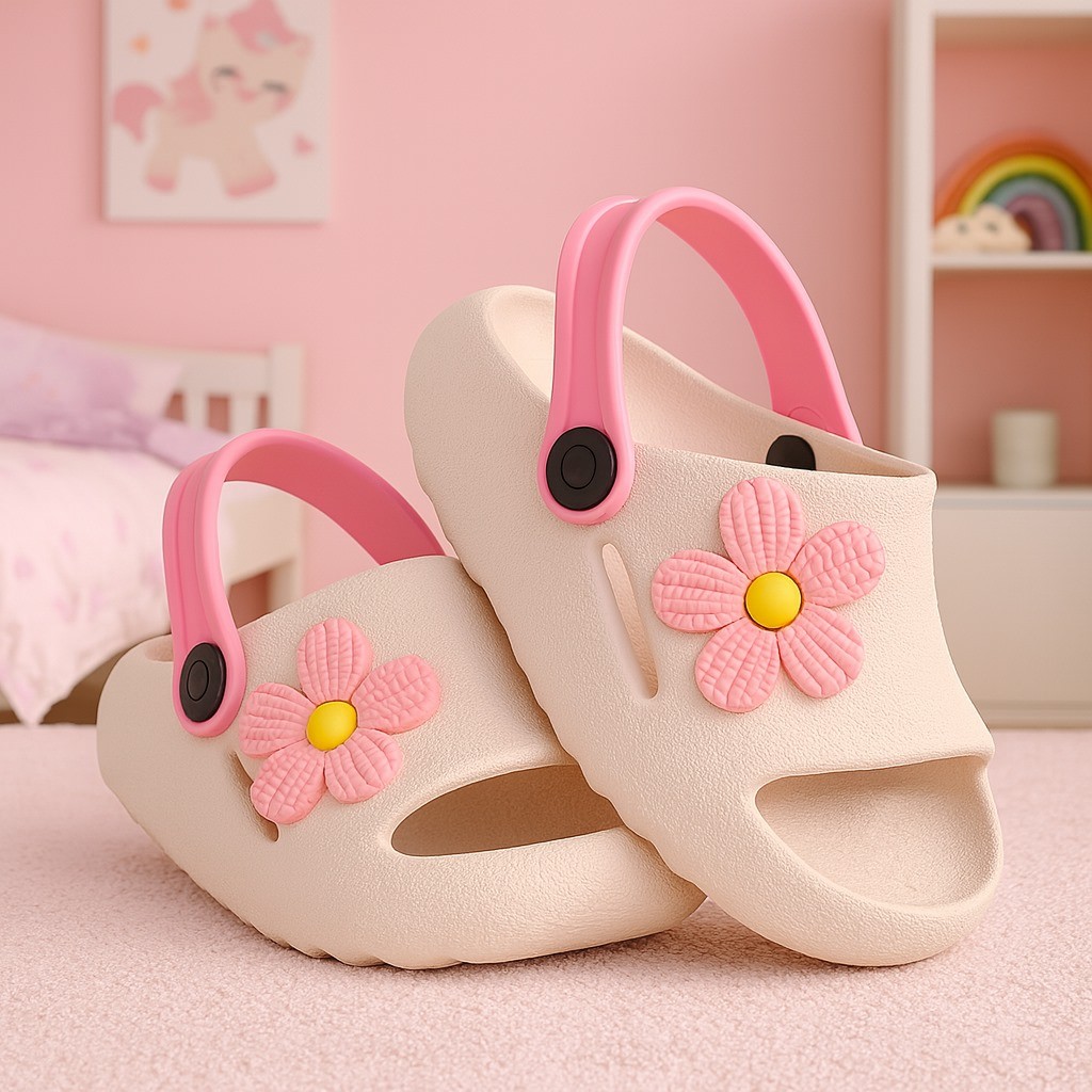 Chinelo Infantil Slide Nuvem Frutas Meninas Coloridas Flores Macio Confortável Leve em Oferta na Shopee