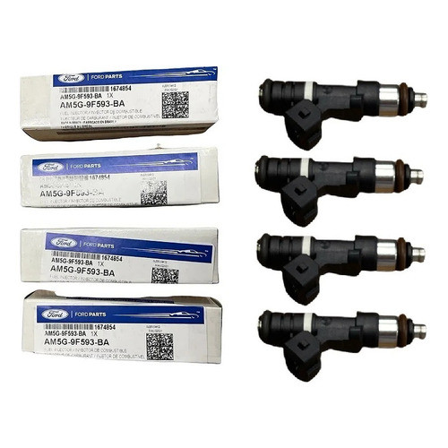 Bicos Injetores Jogo 4 Peças - Motor Sigma - Ford Focus 1.6 2009 A 2013 - New Fiesta 2010 a 2013 - Eco 1.6 2013 a 2017