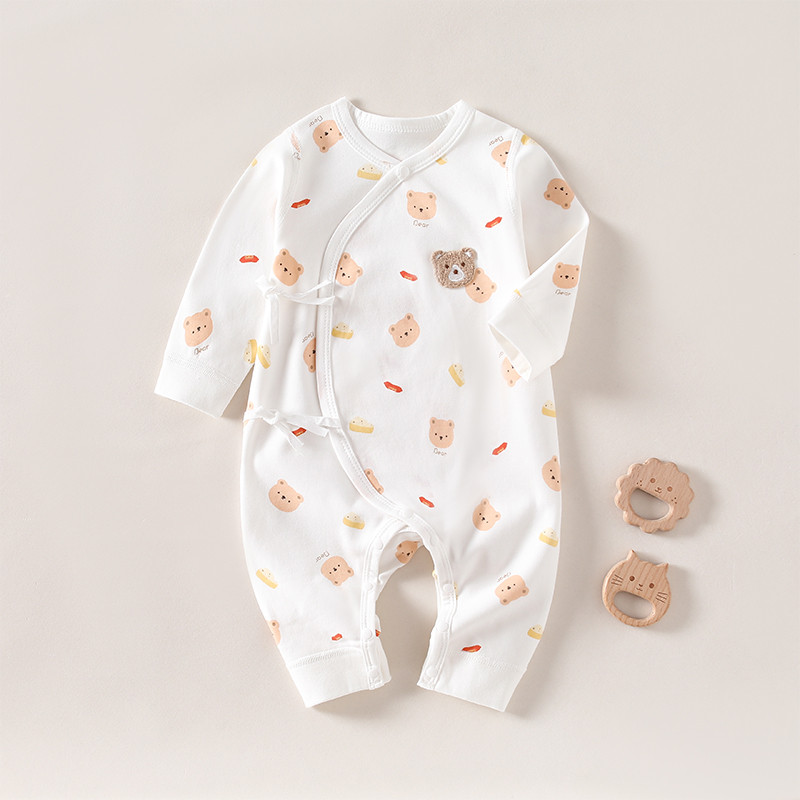 Roupas para bebês recém-nascidos, roupas de algodão puro para bebês recém-nascidos, macacão de camada única, roupas de b