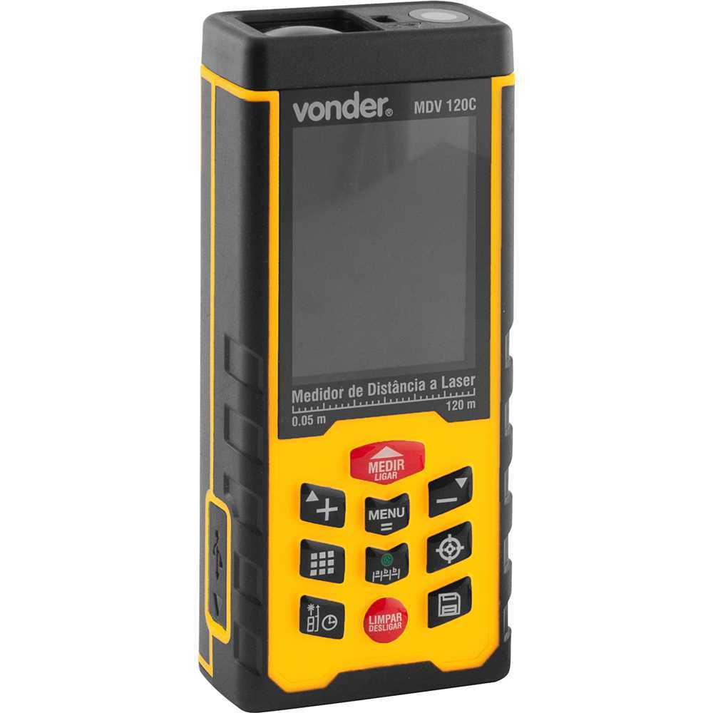 Medidor de Distância Trena a Laser 120 Metros VD40 Vonder