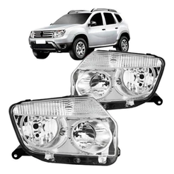 Par Farol Cromado Duster 2010 2011 2012 2013 2015