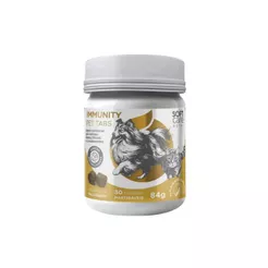 Suplemento Pet Cães Gatos Immunity Pet Tabs Soft Care Nutri - 30 Tabletes Mastigáveis