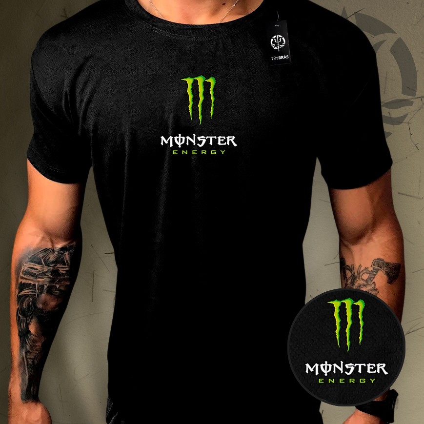 Camisa Dry-Fit Masculina - MONSTER ORIGINS - Academia Corrida Crossfit Skate Basquete