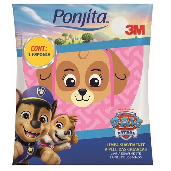 Esponja de Banho Ponjita Infantil Patrulha Canina 3M SKYE em Oferta na Shopee