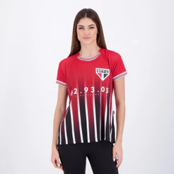 Camisa São Paulo Esportiva Feminina Vermelha