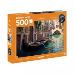 Quebra-Cabeça Mundo em Peças Veneza 500 peças Mimo Toys - 2646