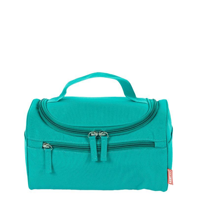 Necessaire Grande com Alça Verde - Turquesa em Oferta na Shopee